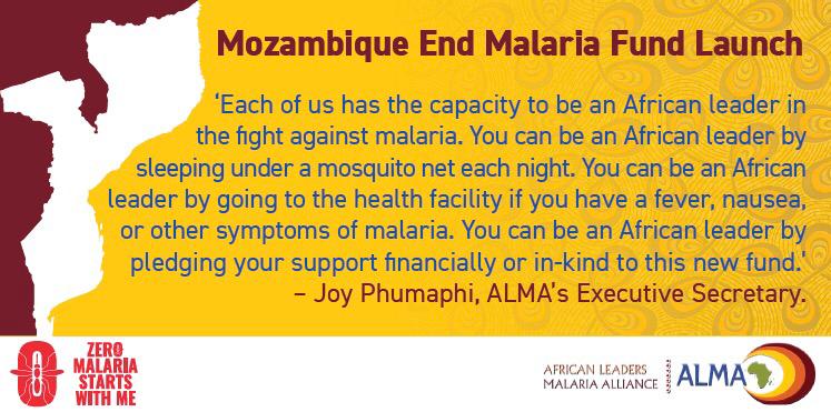 ALMA statement on the launch of the End Malaria Fund in Mozambique